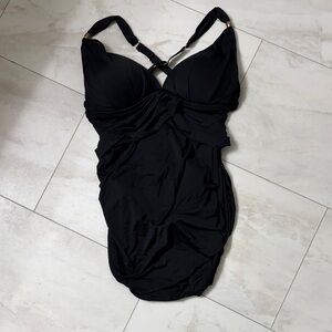 La Vie En Rose Black One Piece Swimsuit